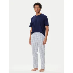 Jack & Jones Pižama Florence 12282813 Modra Regular Fit