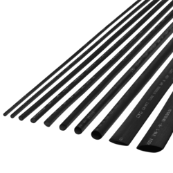 CABLETECH Toplotno krčenje cevi 4,5 mm-1 m črna Cabletech
