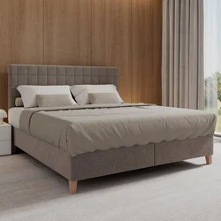 Bessagi Home Postelja Boxspring Olivia, Siva, 180x200