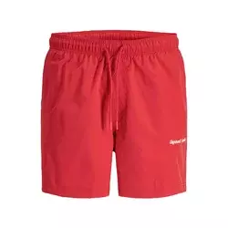 JACK & JONES Kratke kopalne hlače JPSTMAUI rdeča