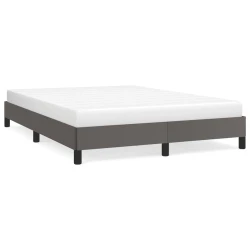 Okvir za krevet sivi 140x190 cm od umjetne kože