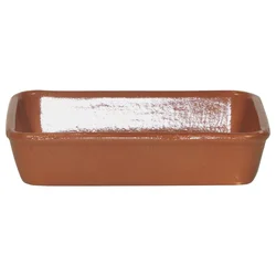 Gastro servirna skleda za lazanjo 14x19 cm rjava