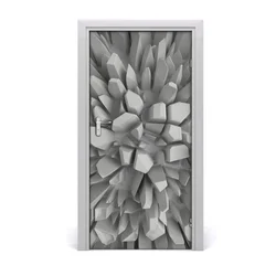tulup.si Nalepka na vratih 3d abstrakcija 95x205 cm
