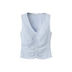 MANGO Top VION  opal / svetlo modra