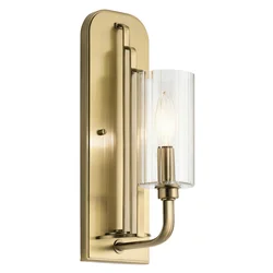 Quintiesse QN-KIMROSE1-BNB - Zidna svetiljka KIMROSE 1xE14/40W/230V zlatna