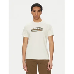 Timberland Majica TB0A6DJY Bela Regular Fit