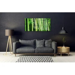 tulup.si Slika na steklu Bamboo bamboo forest narava 120x60 cm 2 obešalnika