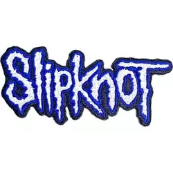 Slipknot Cut-Out Logo Blue Border Našitek za šivanje