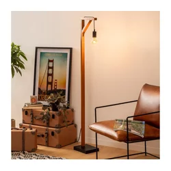 Atmosphera - Stojeća lampa WILD 1xE27/25W/230V borovina