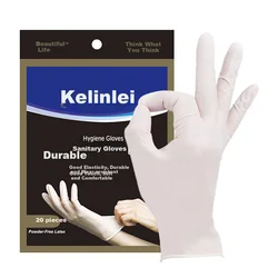 Kelinlai Jednokratne rukavice, 20 komada, Bele