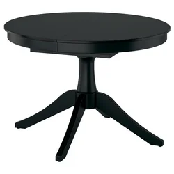 ROSENTORP Produživi sto, crna, 110/155 cm