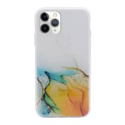 Maska Water Spark za iPhone 12 Pro Max transparent zlatno-plava