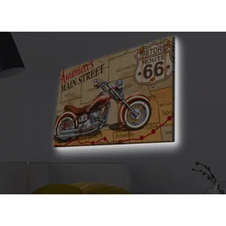 Opviq Slika na platnu sa LED osvetljenjem 45x70cm