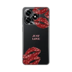 Maska za Honor X5c Plus Just Love Pink, Silikonska, Print Skin