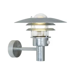 Nordlux - Spoljna zidna lampa sa senzorom LONSTRUP 1xE27/60W/230V IP44 srebrna