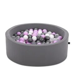 Aberto Design Bazen sa lopticama za decu Pop 200 v1, Tamnosivi