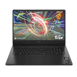 HP - OMEN 17-DB1500NR Gaming Laptop - AMD Ryzen AI 7 350 - 16GB Memory NVIDIA GeForce RTX 5050 - 512GB SSD - Shadow Black