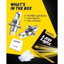 AUXITO H4 LED sijalice 6500K 13000lm set 60W CANBUS DD-M6S-H4-A