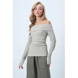 Trend Alacati Stili Ženska bluza Alc-X14579, Siva