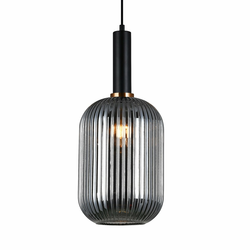 ITALUX PND-5588-1L-BK+SG - Luster na sajli ANTIOLA 1xE27/40W/230V crna