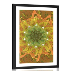 Plakat s paspartujem unikaten vzorec z ženskami - 30x45 no frame