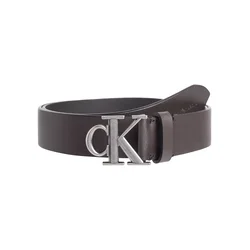 Calvin Klein Jeans Pas  temno rjava / srebrna
