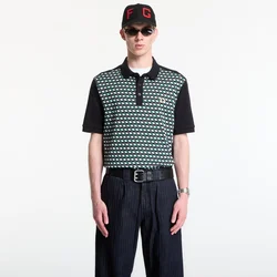 Majica Fred Perry Geometric Polo Shirt Black XL