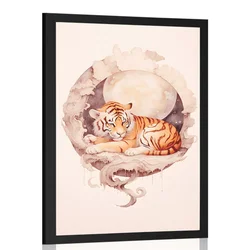 Plakat zasanjani tiger - 30x45 no frame