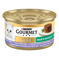 GOURMET Hrana za mačke Gold Savoury Cake jagnjetina i boranija 85g