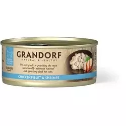 Grandorf Cat konzerva za mačke Grain Free - Pileće grudi & škampi 70g