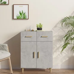Komoda siva boja betona 69,5x34x89 cm od konstruiranog drva