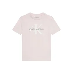 Calvin Klein Jeans Majica pastelno lila / črna / bela