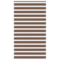 Zebra zavjesa Smeđa 125x200 cm Širina tkanine 120,9 cm Poliester