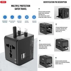 XO Adapter punjač WL01/ UK/US/EU/AU/ crna