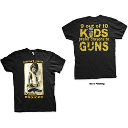 Pearl Jam Choices (Back Print) Black L Majica
