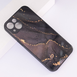 Maska Marble Glaze za iPhone 14 Tip1, Crna