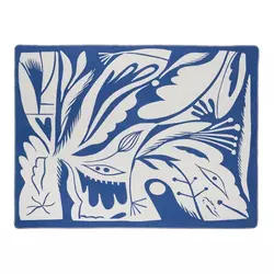 Modra odeja 165x200 cm Lino – noo.ma