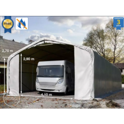 Garažni šotor 6x12 z vrati 4,1x2,9 m - PVC 720 g/m2 negorljiv