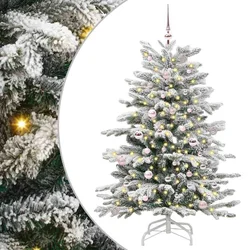 Umjetno božićno drvce s nogom Bijelo 150 cm PE i PVC