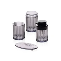 Lessentiel Maison Kupatilski set, 4 komada, Crni