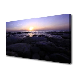 tulup.si Slika na platnu Stones morje landscape 140x70 cm