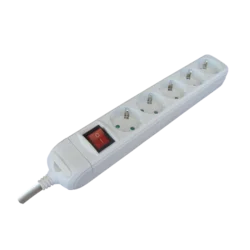 Priključnica prenosna petostruka 5m+p 3x1,5mm