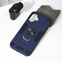 Maska Hard Ring za iPhone 16 6.1 tamnoplava