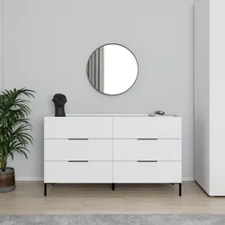 Hanah Home Komoda Sfn-1760-Dd-1, Bela