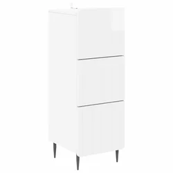 Ormar s ladicama Bijela visokog sjaja 33 x 34,5 x 92 cm
