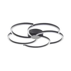Brilliant - LED prigušiva plafonska svetiljka FICO LED/32W/230V O 57 cm crna