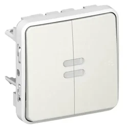 69613 STIKALO IP55 Z BELIM PLEXO VRATOM LE069613