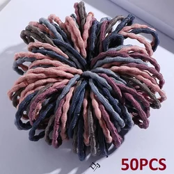 50x Dječje gumice za kosu - Smeđa / Višebojna2 KP7944