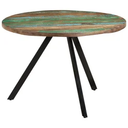 Vidaxl vidaXL Jedilna miza 110x75 cm masivni predelani les