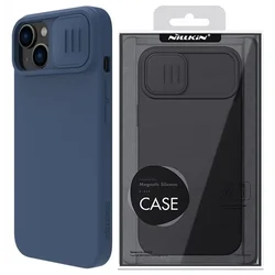 Maska za iPhone 14 Plus plava Nillkin CamShield Silky Magnetic